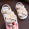 Girls Sandals Flowers Bow Knot Sweet Soft Children's Beach Shoes Kids Summer Bow Knot Sandals