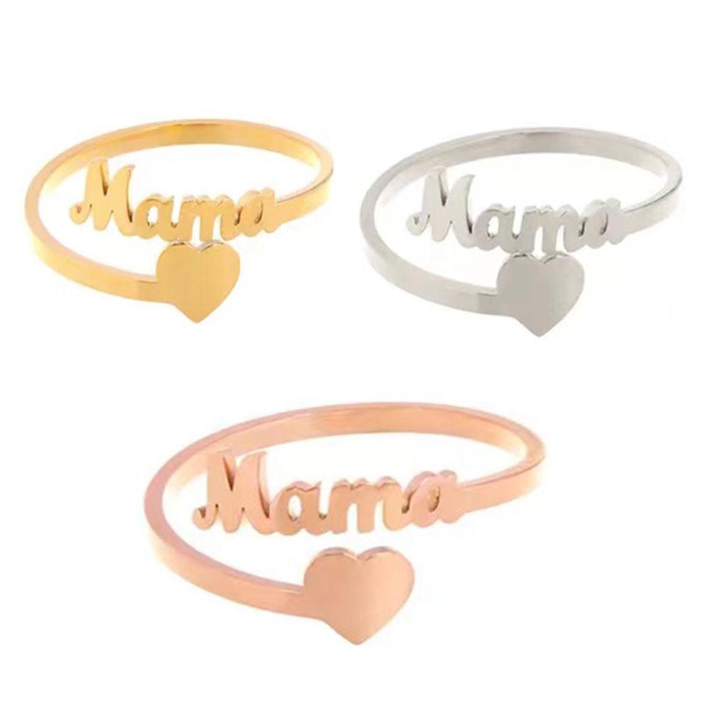 Love Ring Personalized Stainless Steel Heart Couple Ring Women Jewelry Valentine's Day Gift Anillos Mujer