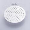 Stainless Steel Ultra-thin Shower Head with Awning 12/10/8 Inch Rain Shower Head Chrome-plated Round and Square Shower Awning