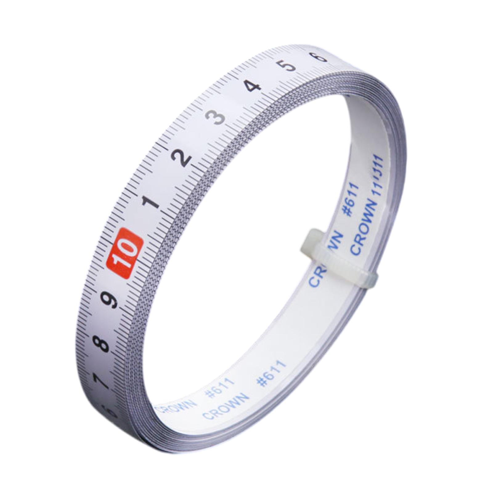 Steel Self-Adhesive Measuring Tape, Metric Scale Workbenches Ruler,Sticker Measure Tape with AdhesiveBacking