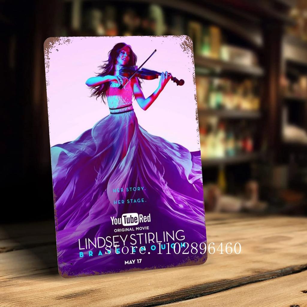 lindsey stirling Metal Plaques & Signs wall decor Vintage Tin Signs Captain Metal Poster Decor for Bar Pub Club Wall Decoration