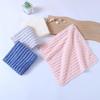 Candy Stripe Coral Fleece Absorbent Face Towel - Lint-Free Souvenir Gift, Ideal for Douyin & Kuaishou Live Streams. Small Square Towel.