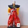 Traditional 12inch Japanese Samurais Dolls in Kimonos for Home Display and Collector's Item