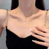 Women's Heart Necklace: Light Luxury Summer Tassel Pendant, Korean-Japanese Cool Style, High-End Clavicle Chain Jewelry