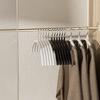 10 Anti Slip and Traceless Hangers, Thickened Semi-circular Metal Hangers, Saving Space Without Occupying Space