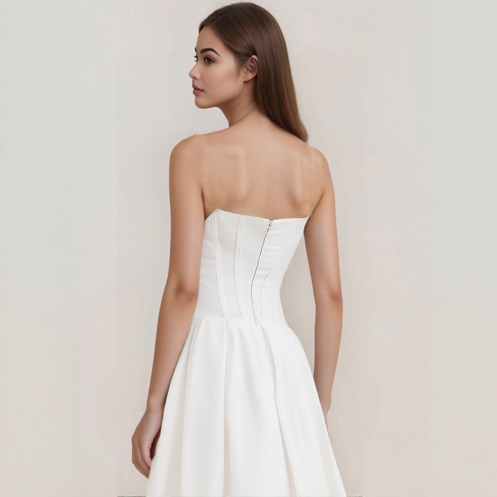 Ladies Summer Temperament With Breast Fish Sexy Slim Fishtail Fishtail Skirt Long Solid Color Dress