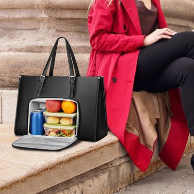 Bolso Tote para Portátil con Compartimento Aislado para el Almuerzo 15.6 Pulgadas Bolso de Trabajo