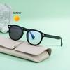 Partagas Retro Designer Custom Logo Round Photochromic Anti Blue Light UV400 Sun Glasses Sunglasses for Women Men Unisex