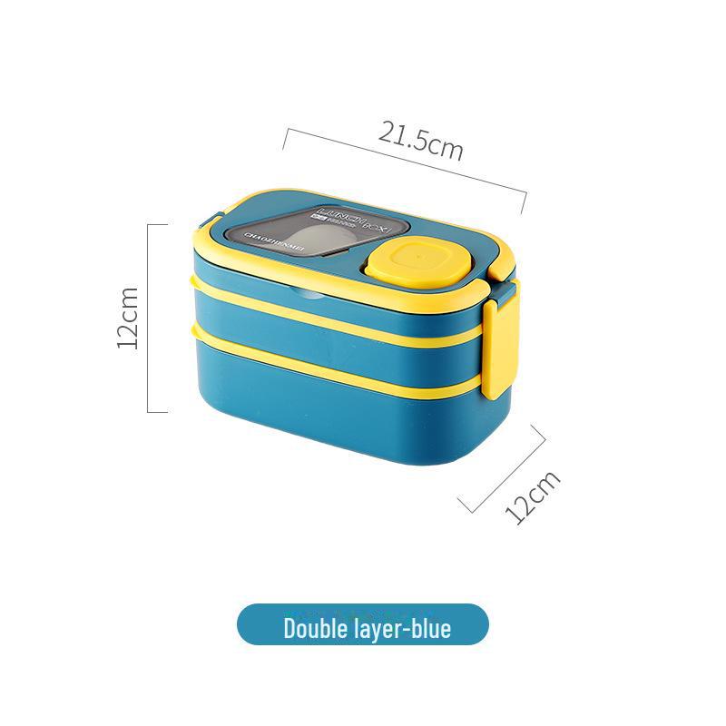 Microwave-Safe Multi-Layer Lunch Box with Cutlery and Food-Grade Fresh-Keeping Box