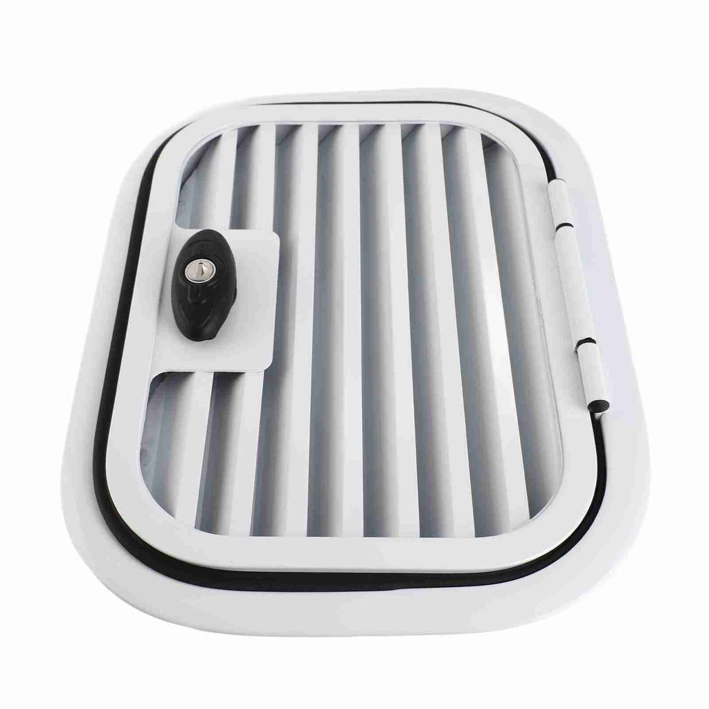 16x12 Zoll Wohnmobil-Stauraumklappe mit belüftetem Gitter, strapazierfähige Aluminiumlegierung