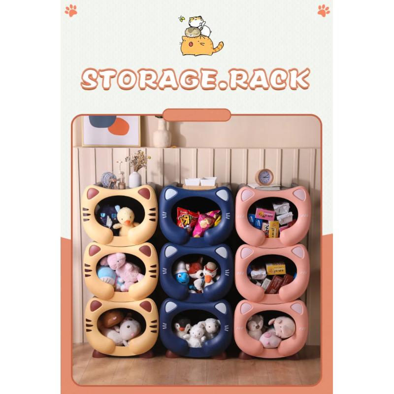 Children's Toy Storage Rack Baby Storage Box Multi-layer Large Capacity Household Kindergarten Locker Bookshelf