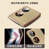 Applicable to Huawei p50pocket mobile phone case leather electroplating folding new Samsung zflip5/4 all-inclusive 3 anti-drop