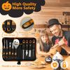 Tavolozza Fine Arts Professional Pumpkin Carving Kit, 26 PCS Heavy Duty Stainless Steel Tools with 9 Knives, Saw & Scoop, Halloween Carving Set with