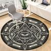 1PC Mystic Symbols Office Round Area Rug, Mat Suitable For Office, Under Office Chairs Bedroom Living Room Home Decor, Room Deco