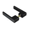 Black Minimalist Door Lock Noise-Free Door Lock Smooth Operation Mechanism Bedroom Door Lock Effortless Closing For Interior Use