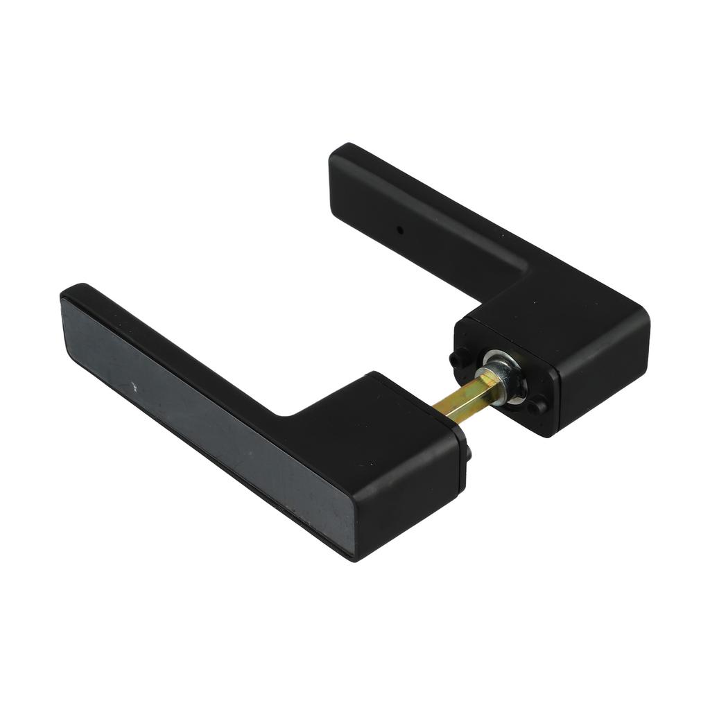 Black Minimalist Door Lock Noise-Free Door Lock Smooth Operation Mechanism Bedroom Door Lock Effortless Closing For Interior Use