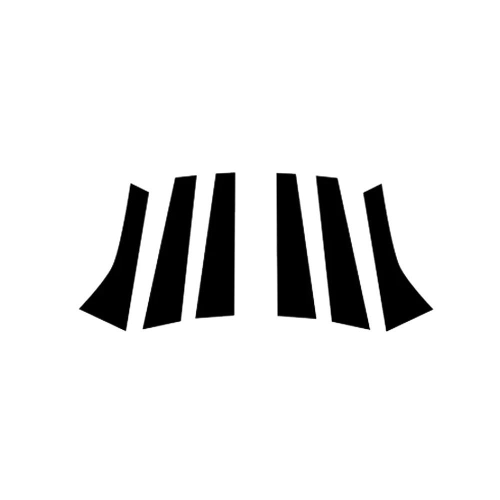 6pcs B C Column Pillar Posts Door Sticker Decal Accessories Car Window Trim Cover for Ford Focus 3 MK3 C346 2010~2018 2011 Part