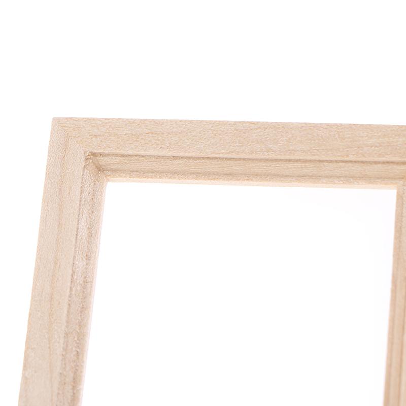 1/12 Dollhouse Miniature Wood Photo Frame Simulation Furniture Model Accessories