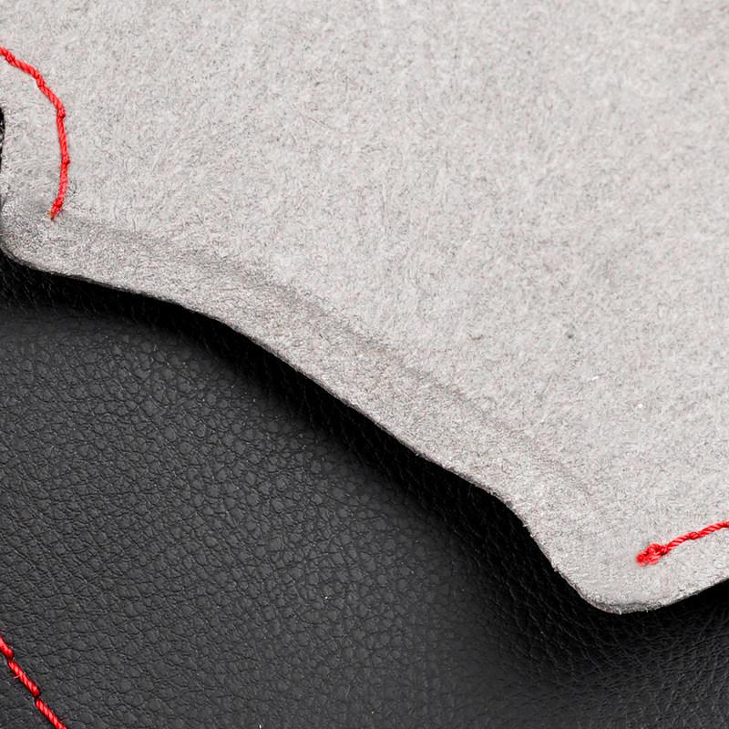 For Toyota RAV4 Auris 2014 Corolla iM 2017 Scion iM 2016 Car Accessories Braid Steering Wheel Leather Cover Hand Sewing Trim