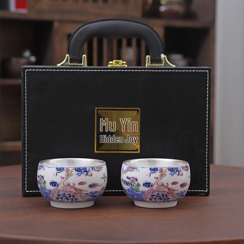 

Чайный набор из керамической чашки с позолотой Chaxun