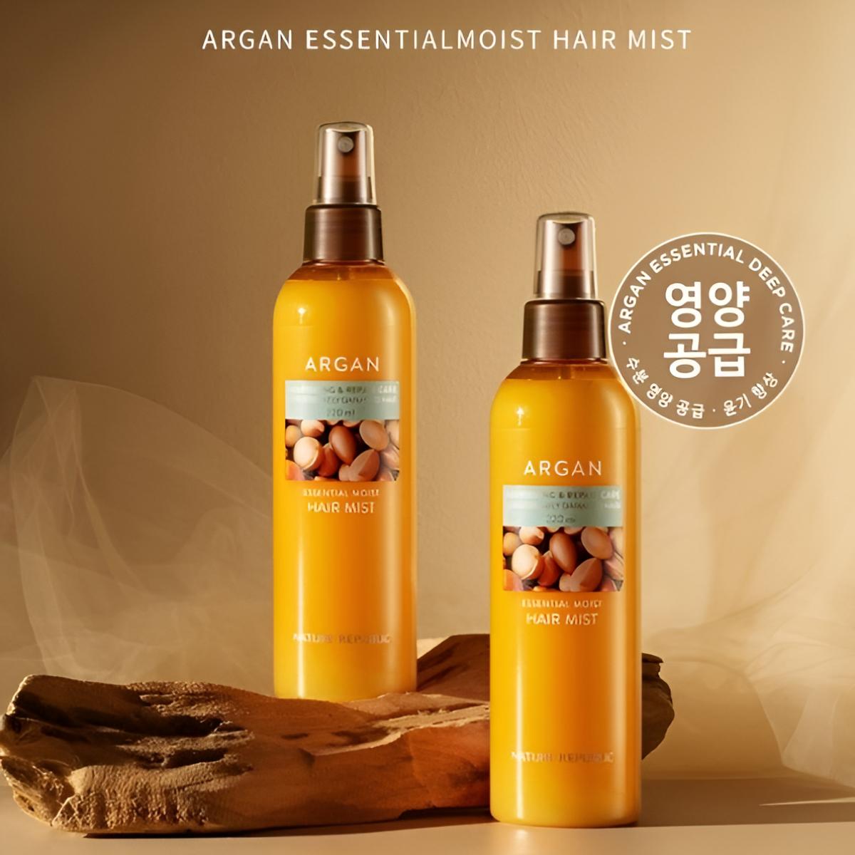 

[Nature Republic] Увлажняющий спрей для волос Argan Essential Moist Hair Mist 220 мл 220ml X 1PCS