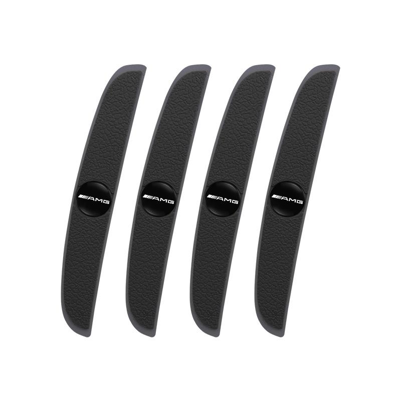 TWEK4 4Pcs Car Door Bumper Strip Anti Collision Rubber Decal Sticker For Mercedes Benz AMG GLE GLS CLA CLE GLC CLS GLA W223 W213 W206