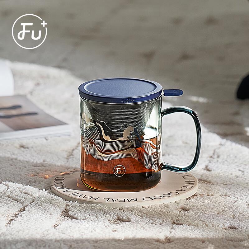 Fuguang High Borosilicate Glass Tea Infuser Mug