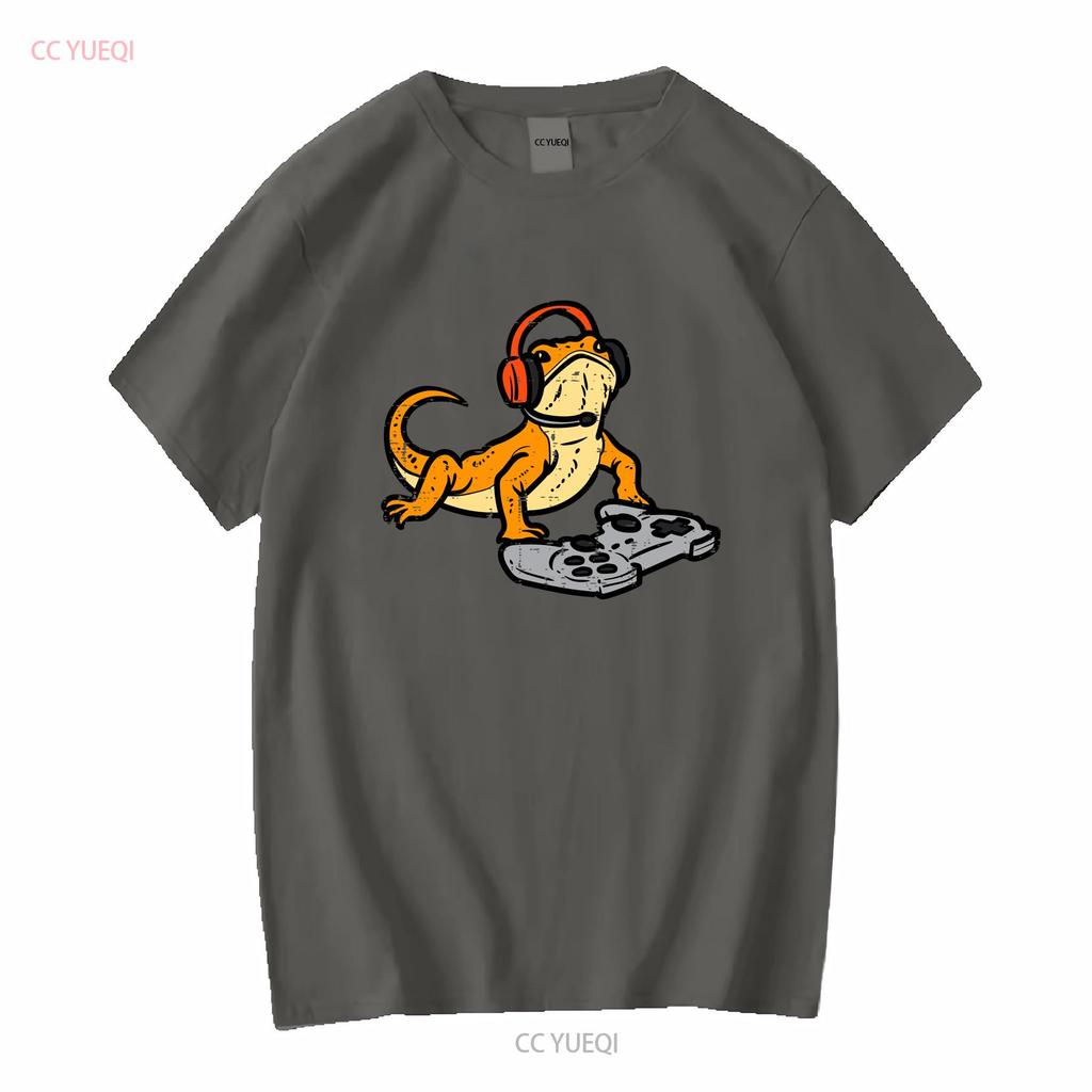 New Bearded Dragon Video Gaming Funny Gamer Animal SHIRT MADE IN USA Size S 3XL vintage Washed designer clothes Versatile Soft