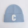 Autumn and Winter New Knitted Hat Children's Leisure and Warmth C Letter Wool Hat Student Pullover Hat Tide