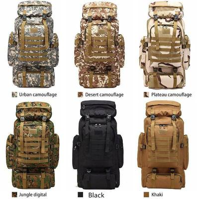 80L Outdoor Military Rucksacks Oxford Fabric Waterproof Tactical Backpack Sports Camping Hiking Trekking Fishing Hunting Bags
