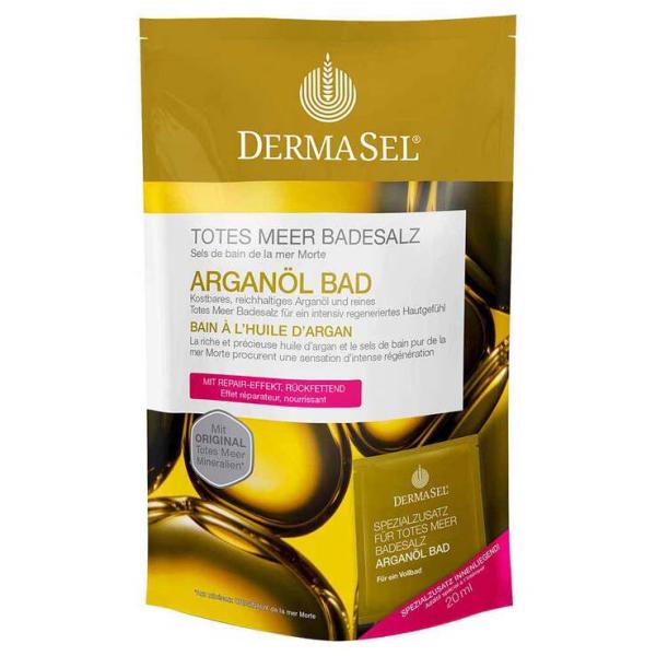 

Dermasel соль для ванн Мертвого моря с аргановым маслом 1 шт.