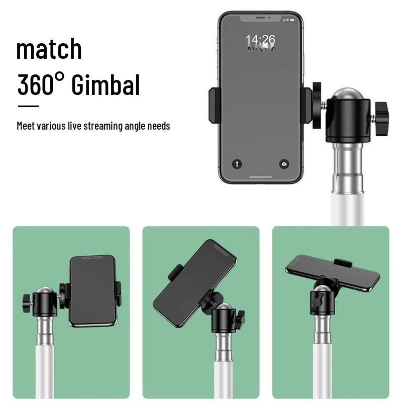 Universal Metal Tripod Floor Stand for Mobile Phone Live Broadcasts
