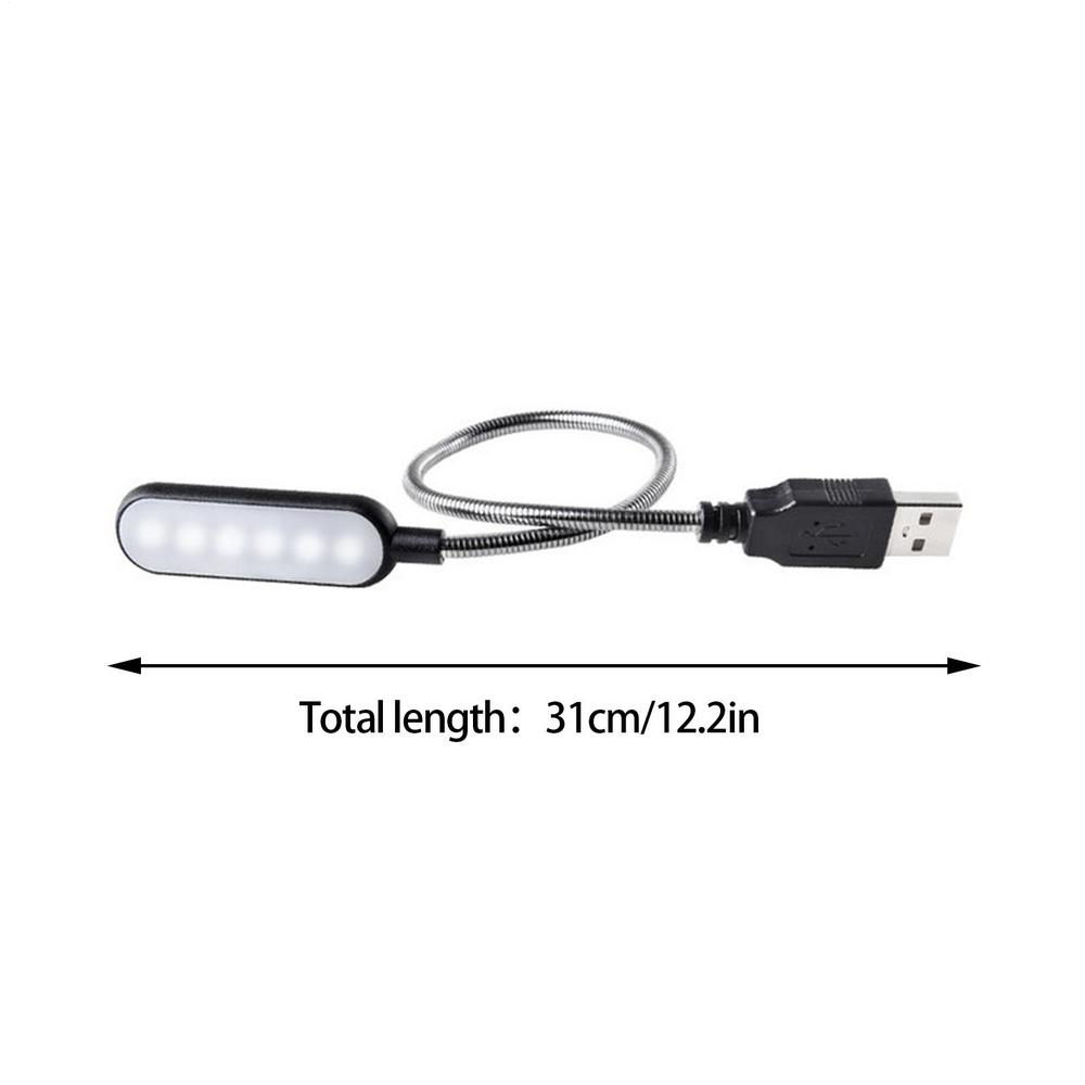 USB Direct Plug-In Portable Book Lamp White light Led Eye Protection Study Night Light  For Computer Laptop Night Lighting Lamps