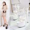 Women's Wedding Stiletto Sandals  Summer Super Heels Stiletto Waterproof Sandals 181 Series 16.5cm Heel 6.5cm Platform LFD