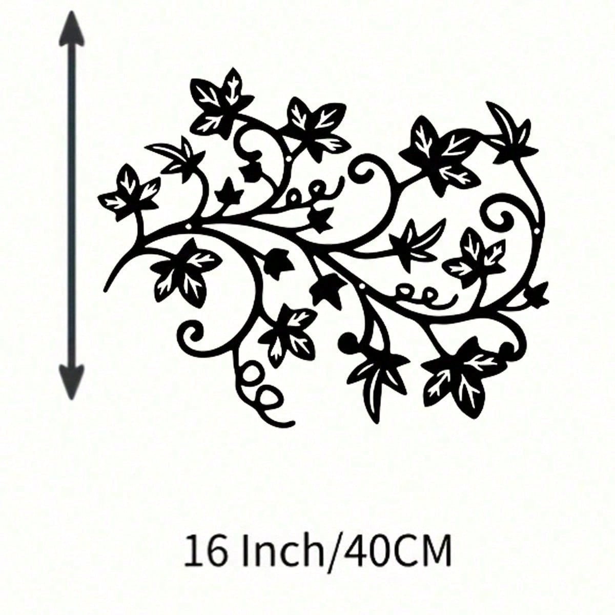 

Vintage Black Floral Heart Metal Wall Art Wrought Iron Decor Valentine Gift різнокольоровий