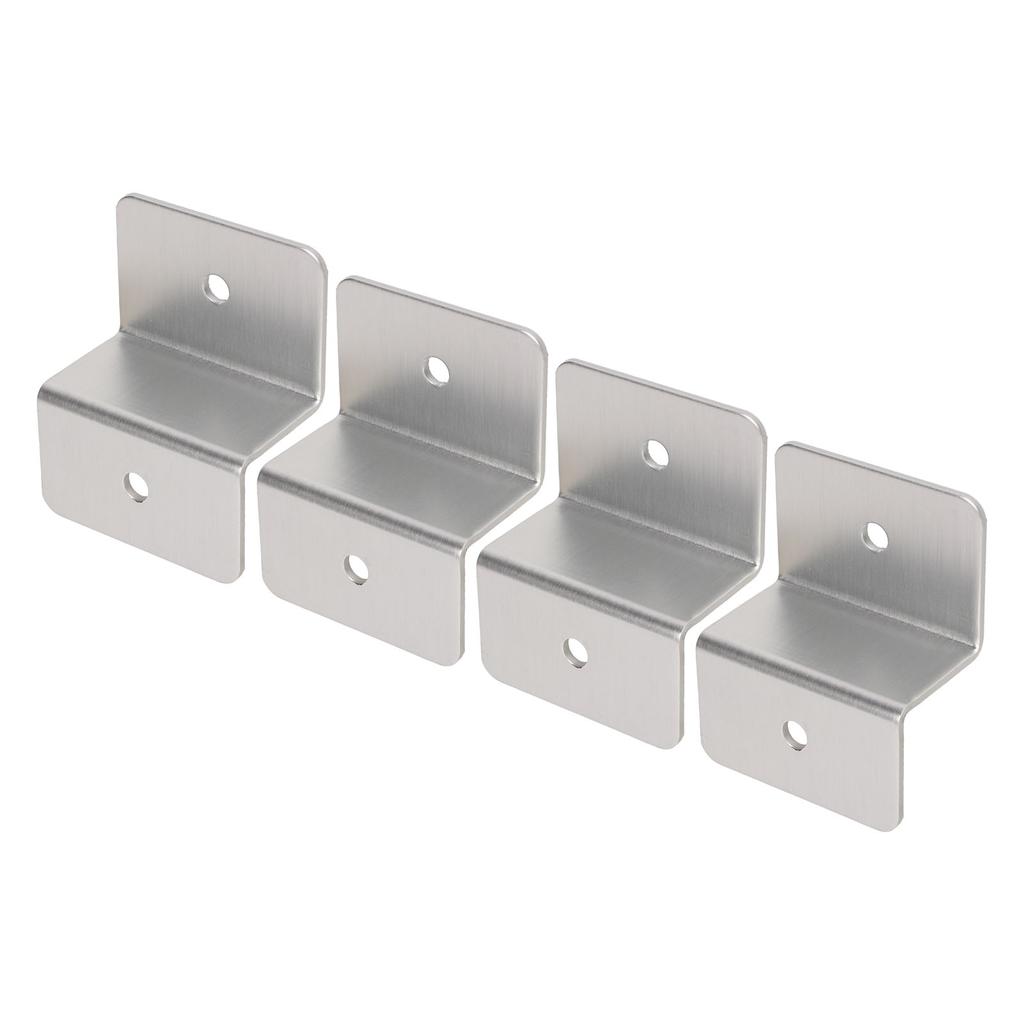 4 Sets Solar Panel Z Bracket Aluminium Alloy Installation Accessory for Car RV Yacht Ship