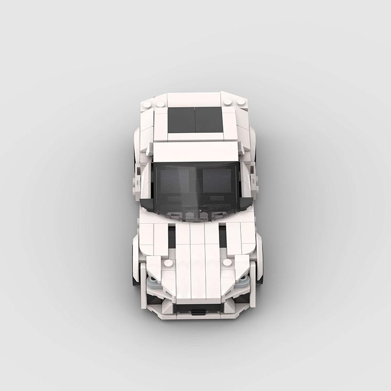 MOC Racing City Car Building Set - Creative Garage Toys - Ideal Gift for Children's Birthdays and Christmas Gifts