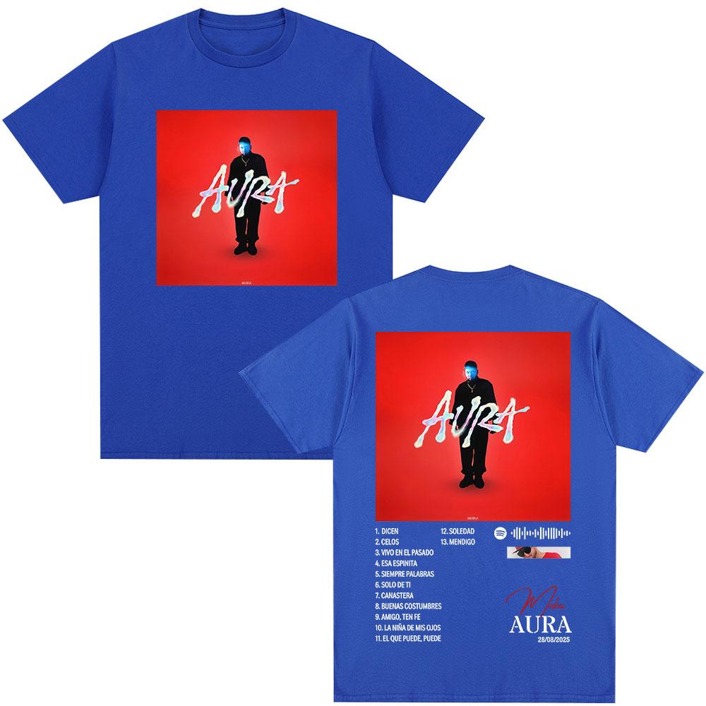 Rapper Maka Aura 2025 Tour Graphic T Shirts Unisexs Women Fashion Vintage Tshirts Casual Cotton Short Sleeve T Shirt Streetwear