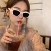 Vintage Small Frame Sunglasses Women Trendy Sweet Cool Babes Wind Sunglasses Advanced