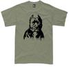 Unisex Shirt Cotton Oversize Large Size Pitbull Dog Unisex T-Shirt