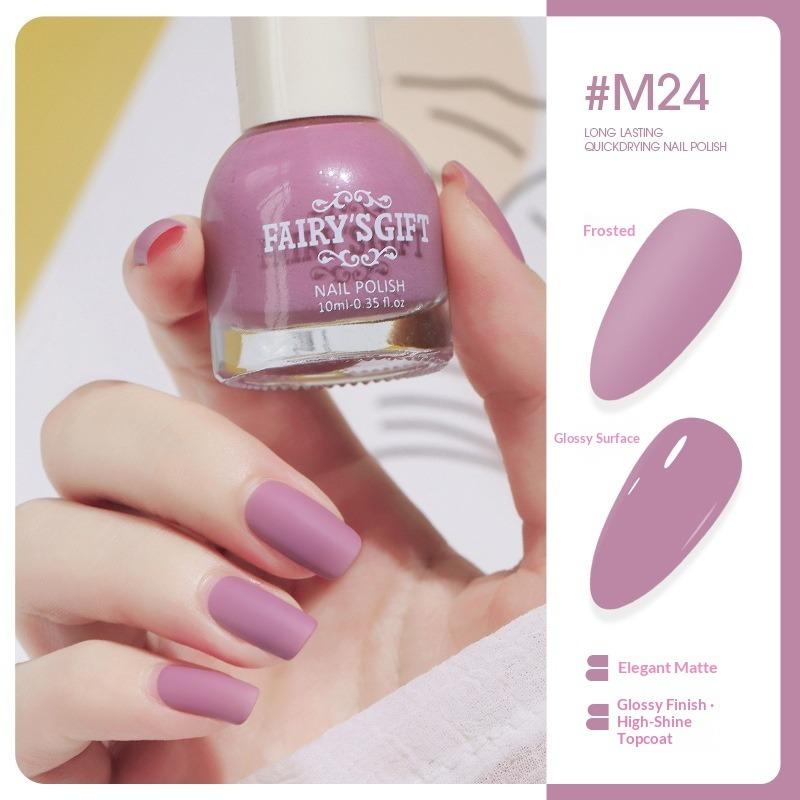 Colorful Nail Polish Matte, Long-lasting, Non-peelable, Quick-drying, Matte Nail Polish