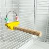 Flower Chew Fun Bird Perch Stand Wear-resistant Non-slip Paw Grinding Sticks Beak Nail Grinder Easy Installation