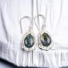 Authantic Moss Agate Gemstone 925 Sterling Silver Handmade Jewelry Earrings EE-41-28