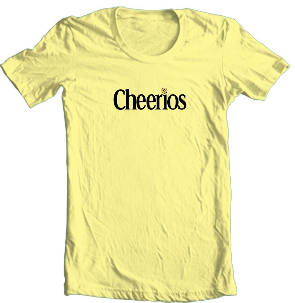 

Cheerios T-shirt retro 70 s 80 s adult regular fit graphic printed yellow tee Unisex T-Shirt XXXXL