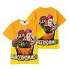 Camiseta divertida de Burgerpommes ICrimax de 10 colores para hombre y mujer, cuello redondo, estilo casual unisex, moda urbana.