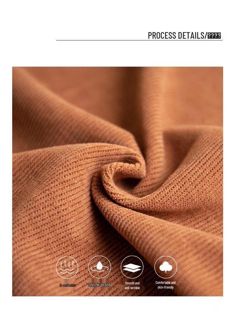 Women's High Waist Corduroy A-Line Mid-Length Skirt for Autumn/Winter