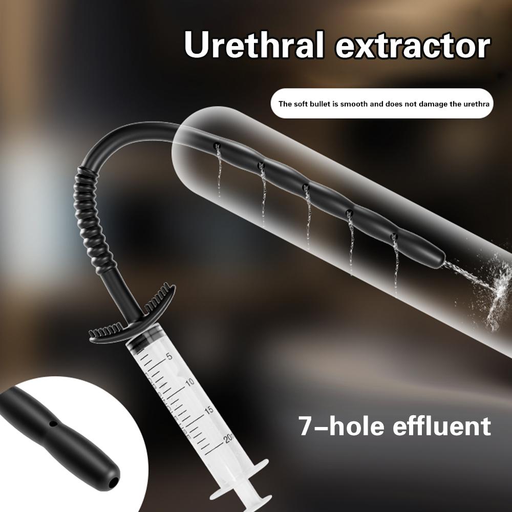 Soft Silicone Urethral Dilator 6/8/10mm Horse Eye Stick Penis Rod Male Masturbation Blockage Stimulator Adults Sex Toys for Men