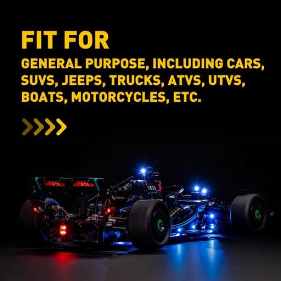 4Pod Blue LED Rock Light Offroad Underglow Neon Lights For ATV UTV SUV Truck B