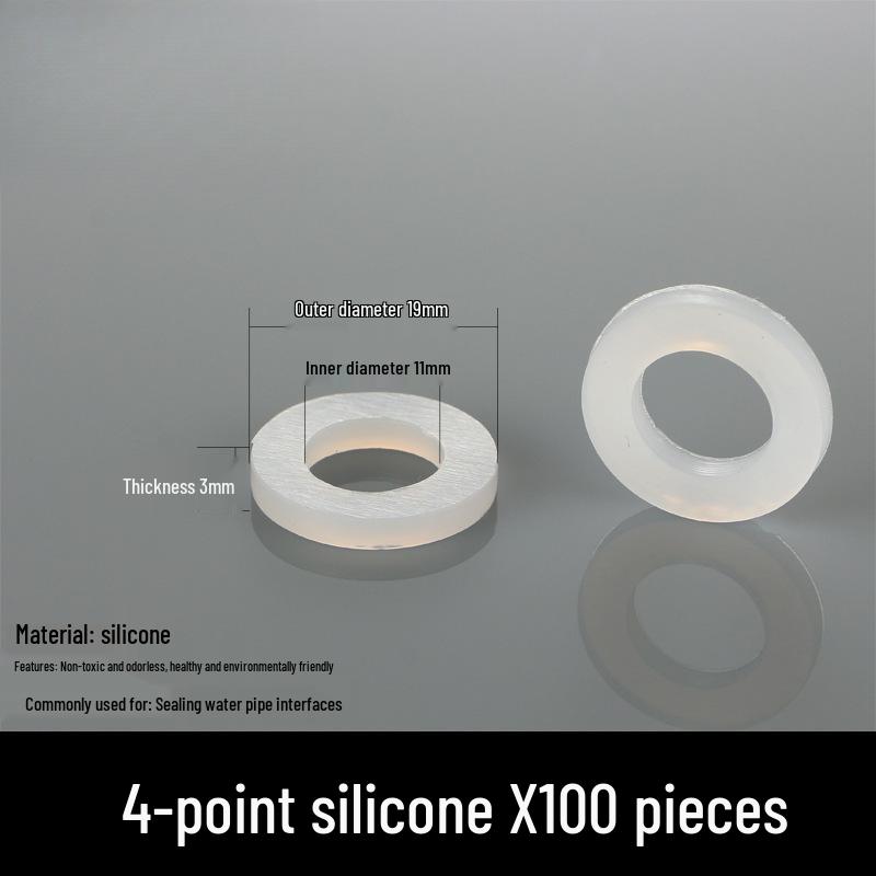 

4-точкове пласке ущільнення для водонагрівача з гофрованою трубкою, силіконовий душовий шланг та 6-точкове ущільнення для вхідної труби 1 дюйм