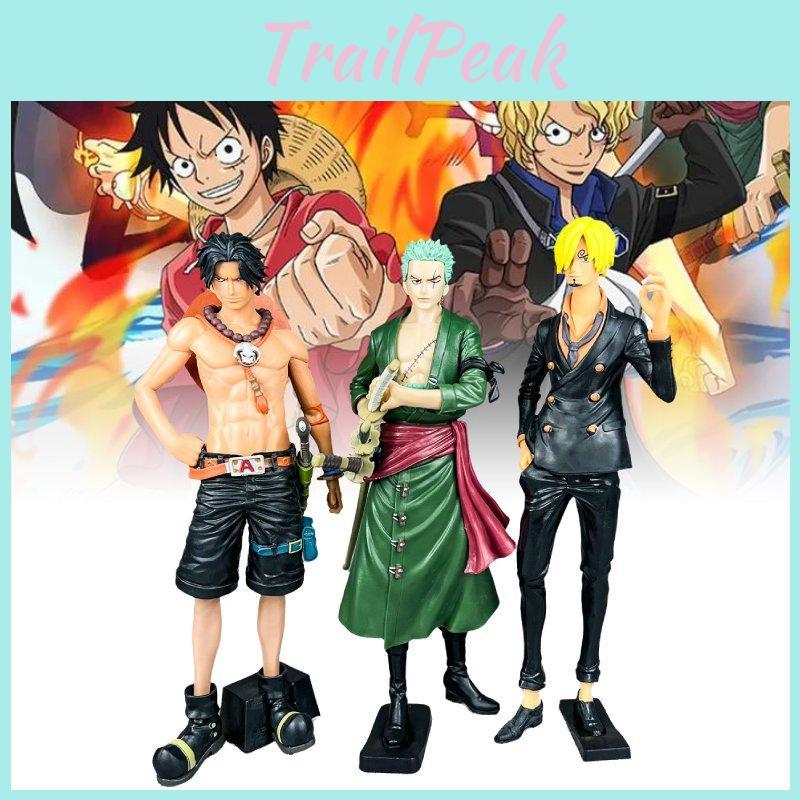 Unique Pvc Anime Character Models Featuring Confident Zoro Ace And Sanji Figures